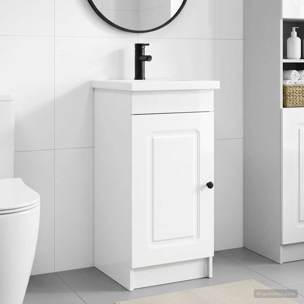 Mobile da bagno con lavabo Bianco Lucido 42 x 40 x 84,5 cm | homemem39