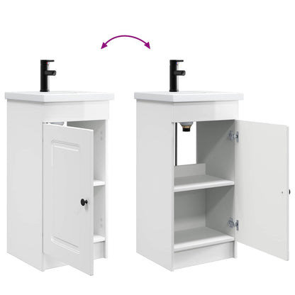 Mobile da bagno con lavabo Bianco Lucido 42 x 40 x 84,5 cm | homemem39