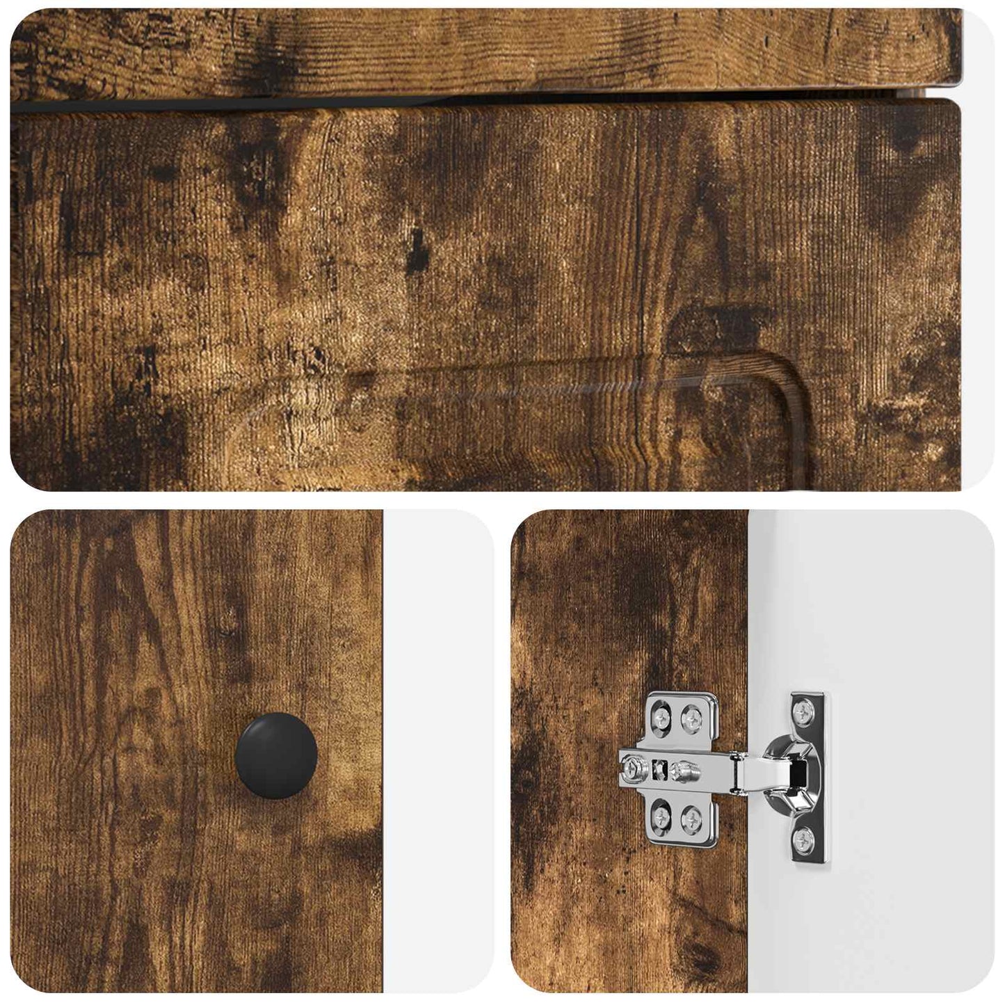 Mobile da bagno con lavabo Rovere Fumo 42 x 40 x 84,5 cm | homemem39