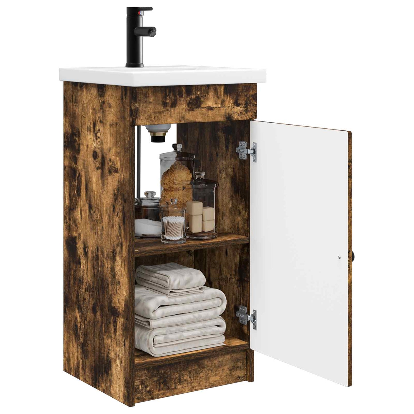 Mobile da bagno con lavabo Rovere Fumo 42 x 40 x 84,5 cm | homemem39