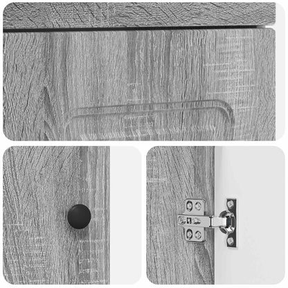 Mobile da bagno con lavabo Sonoma grigio 42 x 40 x 84,5 cm | homemem39