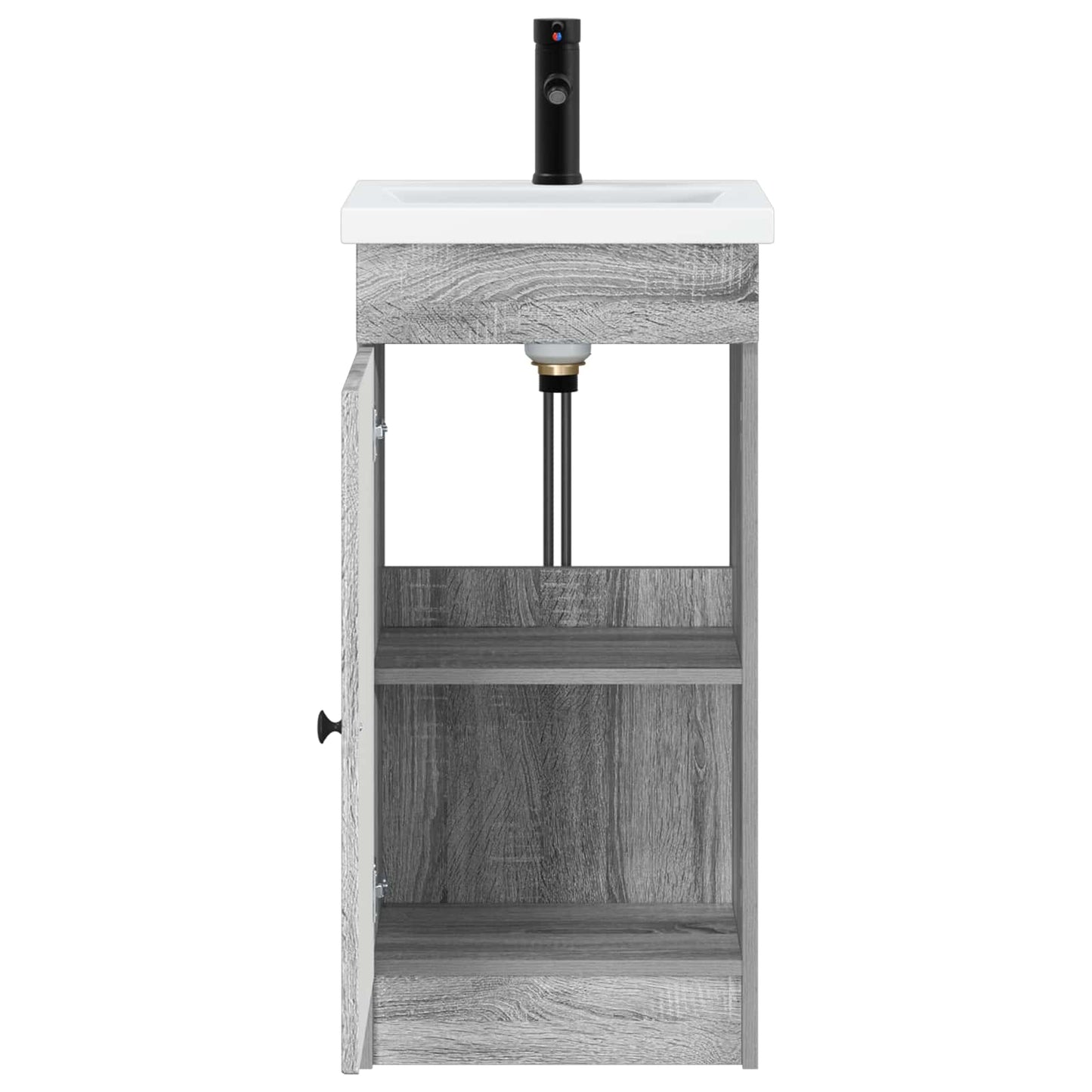 Mobile da bagno con lavabo Sonoma grigio 42 x 40 x 84,5 cm | homemem39