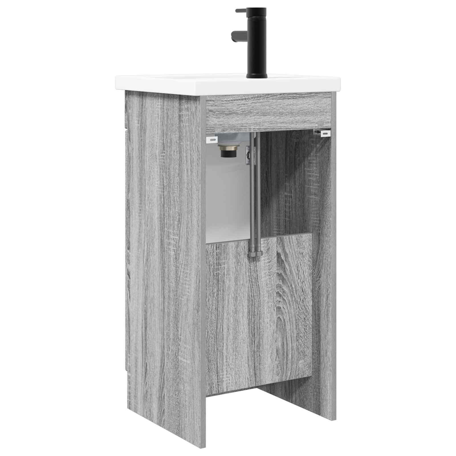 Mobile da bagno con lavabo Sonoma grigio 42 x 40 x 84,5 cm | homemem39