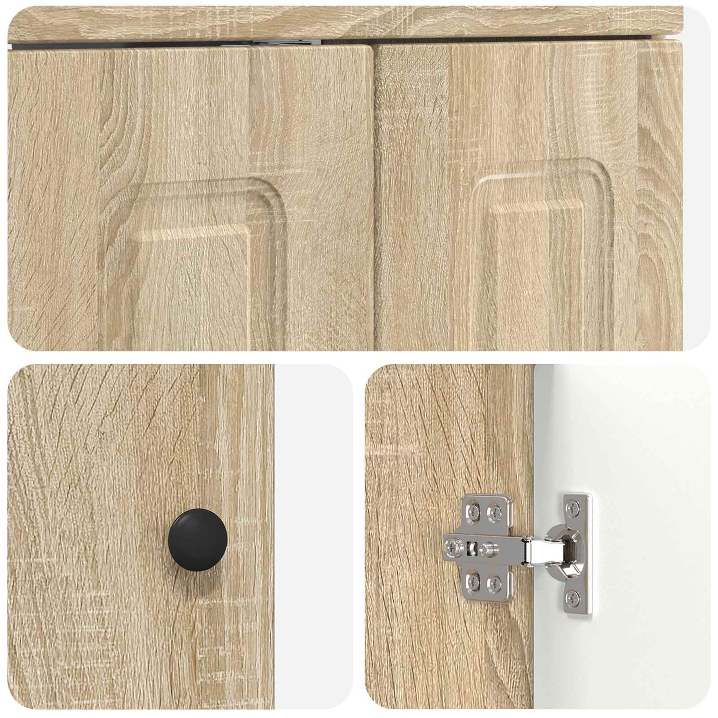 Mobiletto da bagno sotto il lavello Rovere Sonoma | homemem39