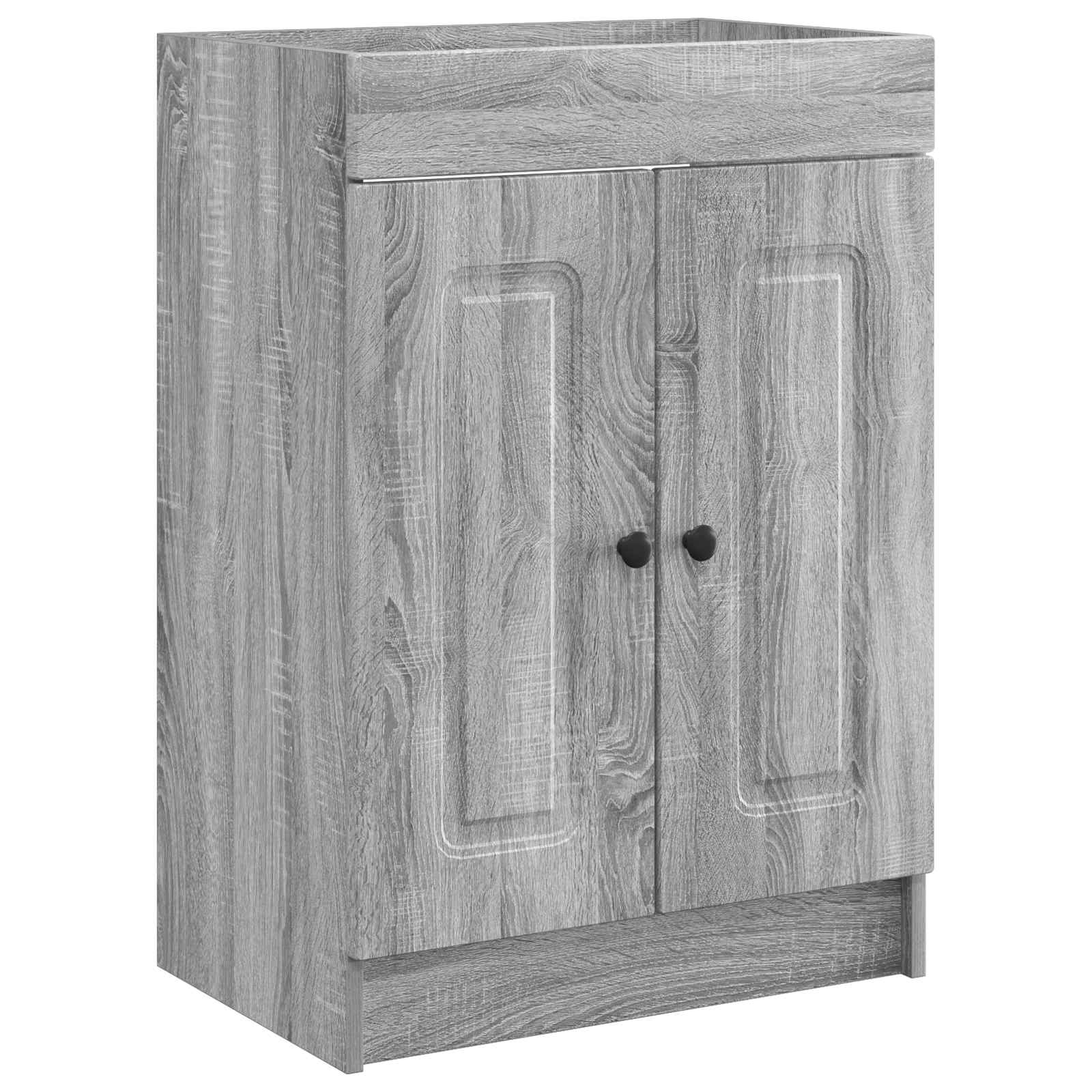 Mobiletto da bagno sotto il lavello Sonoma grigio | homemem39