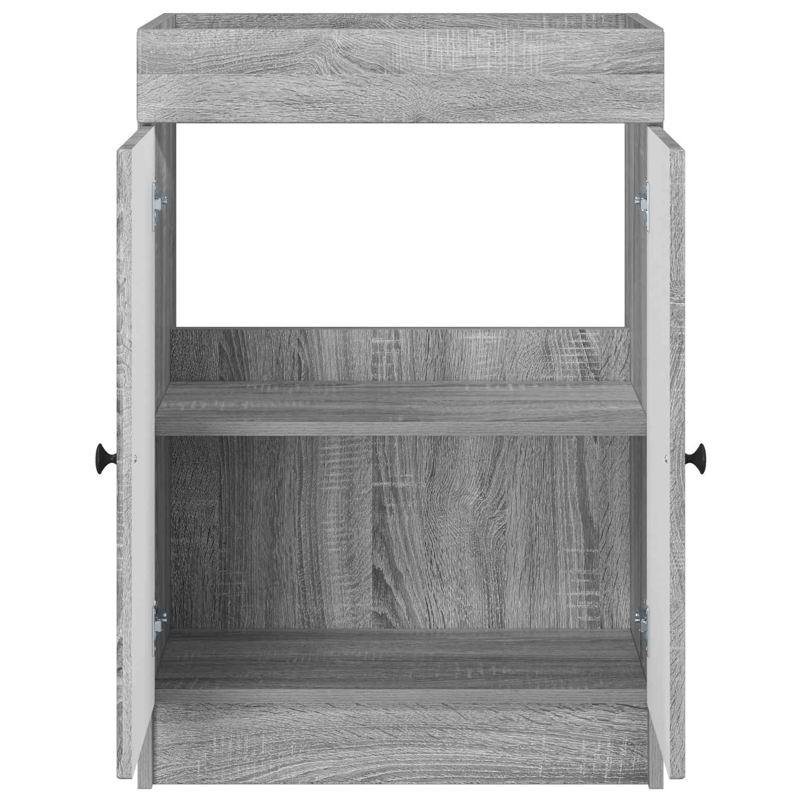 Mobiletto da bagno sotto il lavello Sonoma grigio | homemem39