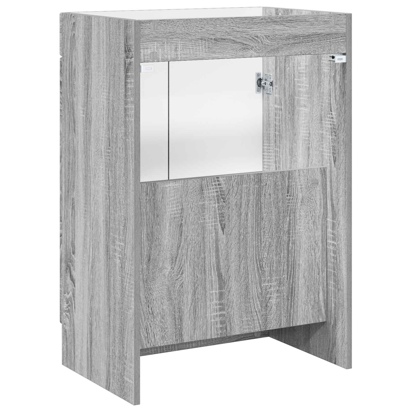 Mobiletto da bagno sotto il lavello Sonoma grigio | homemem39