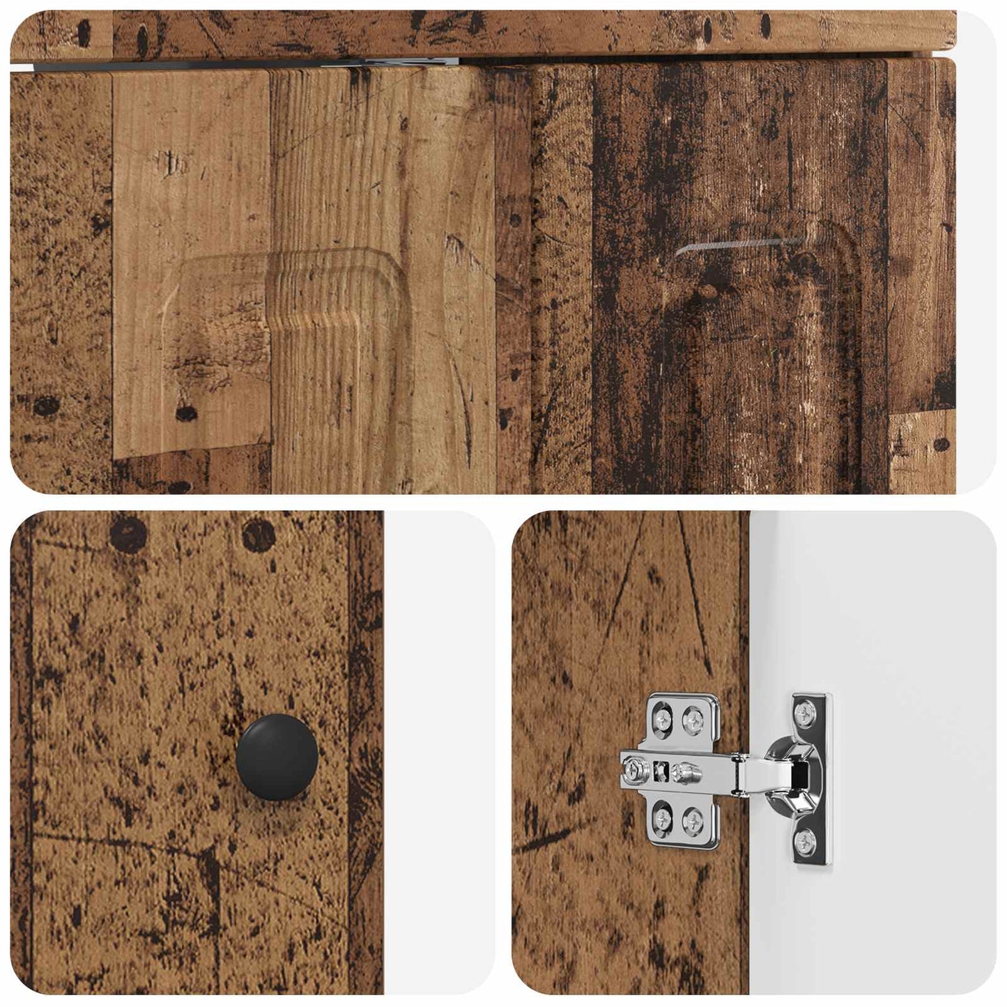 Mobiletto da bagno sotto il lavello Legno antico | homemem39