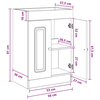 Mobiletto da bagno sotto il lavello Legno antico | homemem39