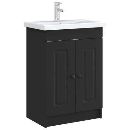 Mobiletto da bagno sotto il lavello Nero 78,5 x 37,5 x 81 cm | homemem39