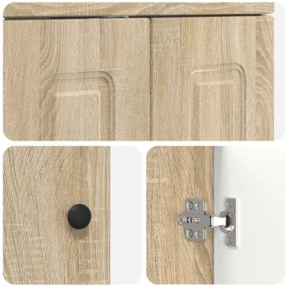 Mobiletto da bagno sotto il lavello Rovere Sonoma | homemem39