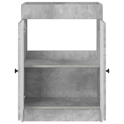Mobiletto da bagno sotto il lavello Grigio Cemento | homemem39