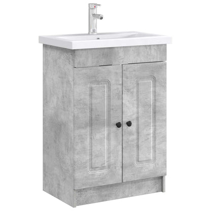 Mobiletto da bagno sotto il lavello Grigio Cemento | homemem39
