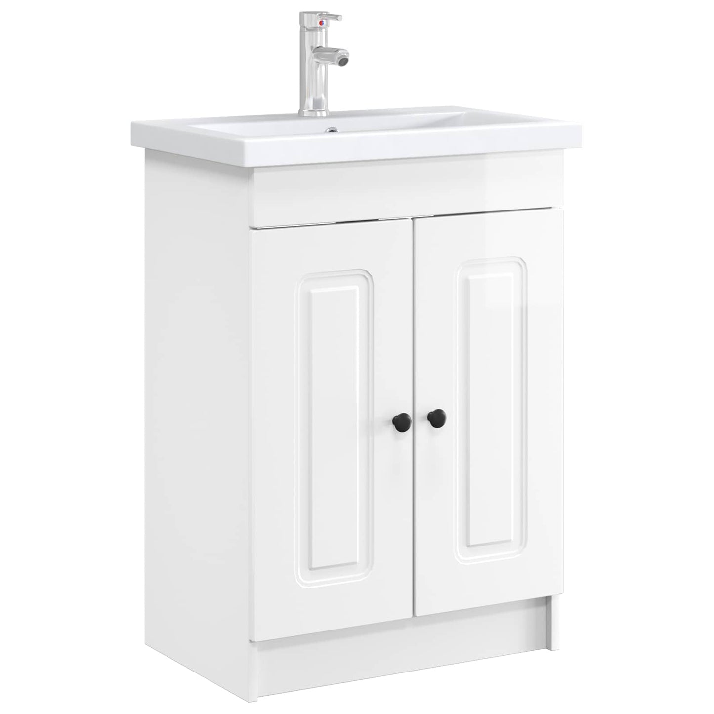Mobiletto da bagno sotto il lavello Bianco Lucido | homemem39