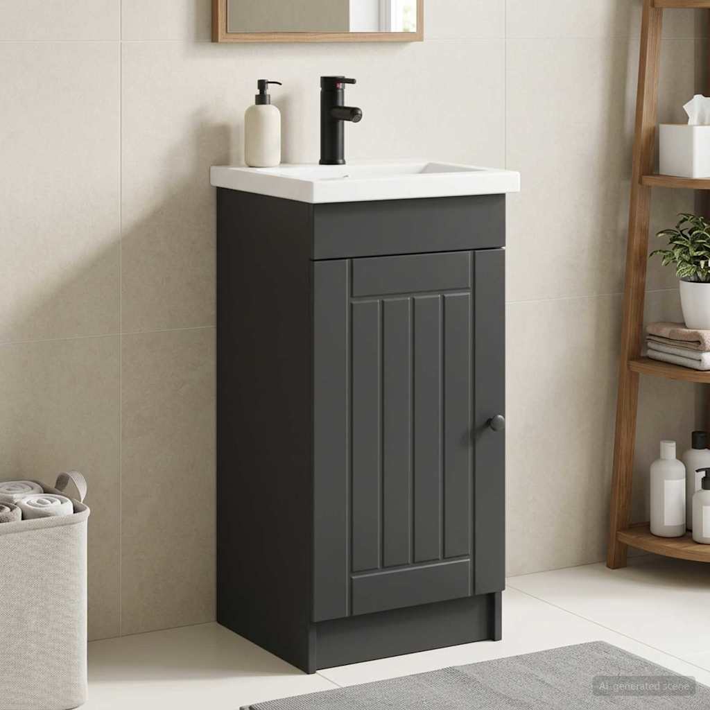 Mobile da bagno con lavabo Nero 42 x 40 x 84,5 cm