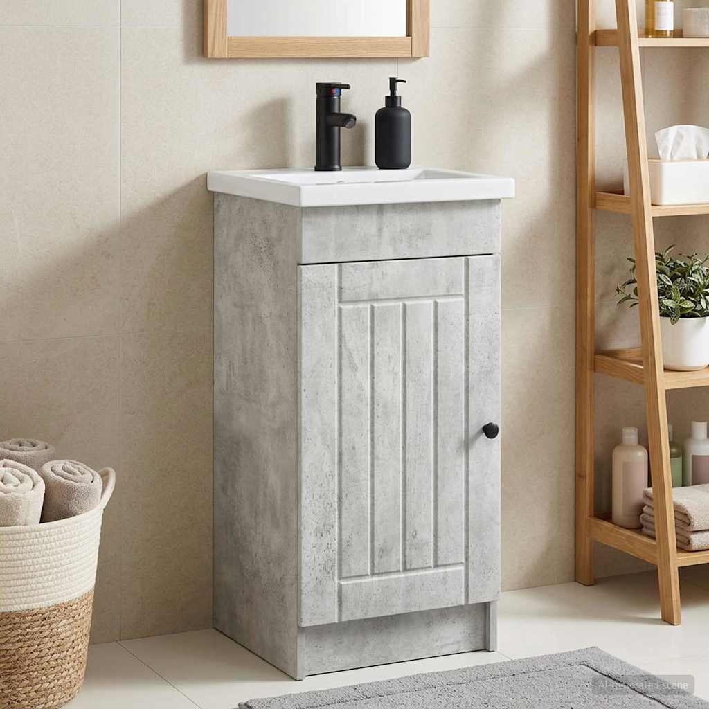 Mobile da bagno con lavabo Grigio Cemento 42 x 40 x 84,5 cm | homemem39