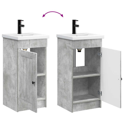 Mobile da bagno con lavabo Grigio Cemento 42 x 40 x 84,5 cm | homemem39