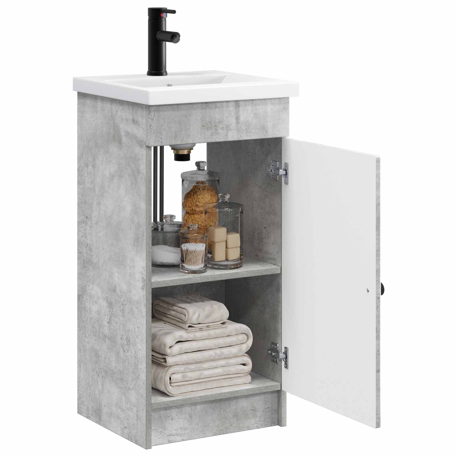 Mobile da bagno con lavabo Grigio Cemento 42 x 40 x 84,5 cm | homemem39
