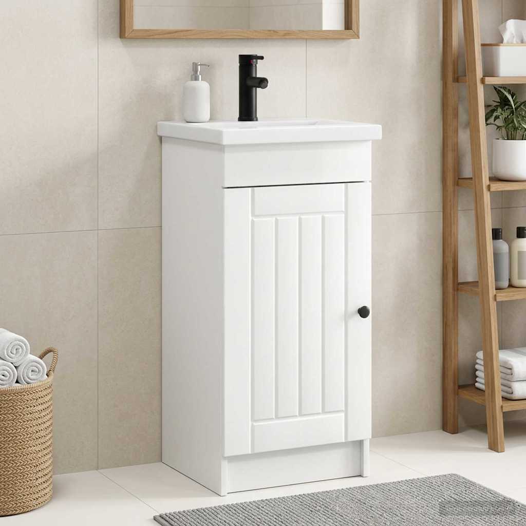 Mobile da bagno con lavabo Bianco Lucido 42 x 40 x 84,5 cm