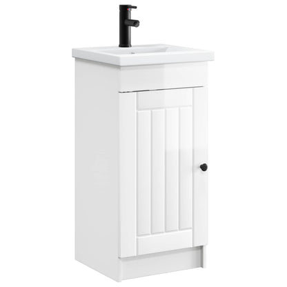 Mobile da bagno con lavabo Bianco Lucido 42 x 40 x 84,5 cm