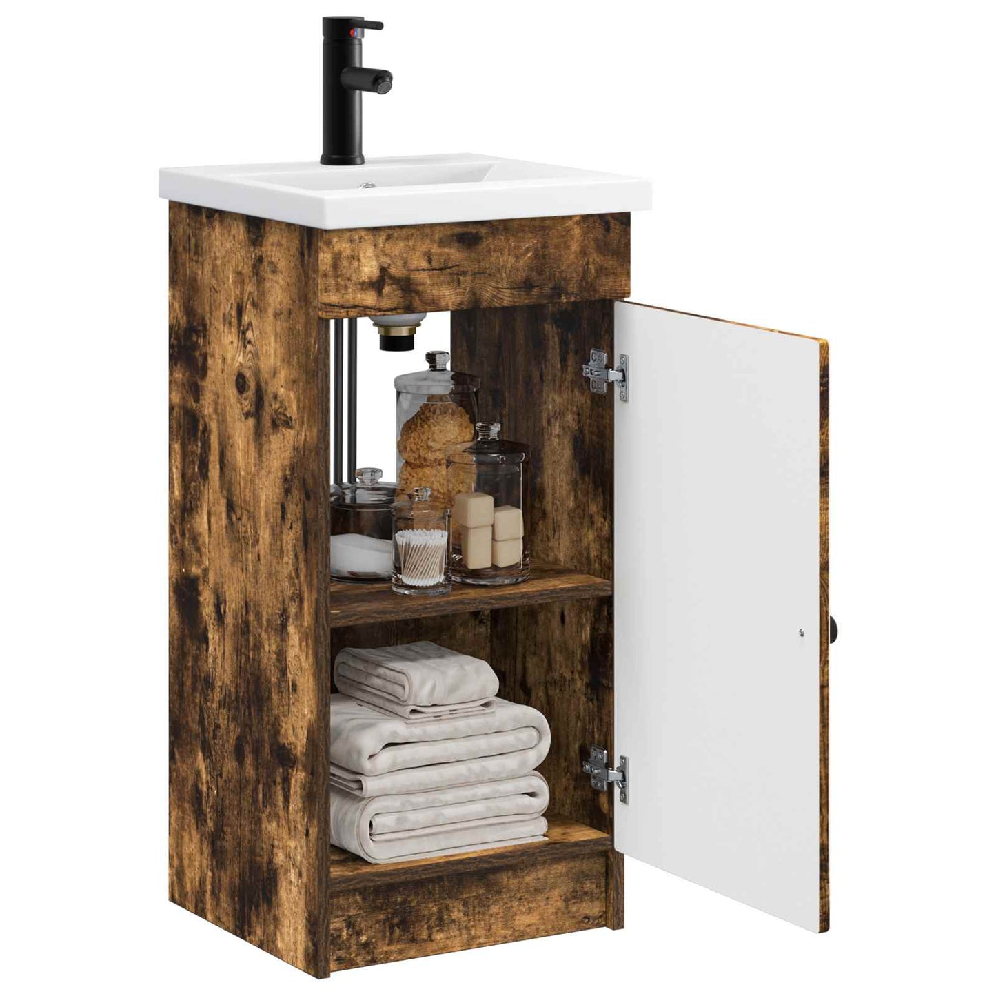 Mobile da bagno con lavabo Rovere Fumo 42 x 40 x 84,5 cm