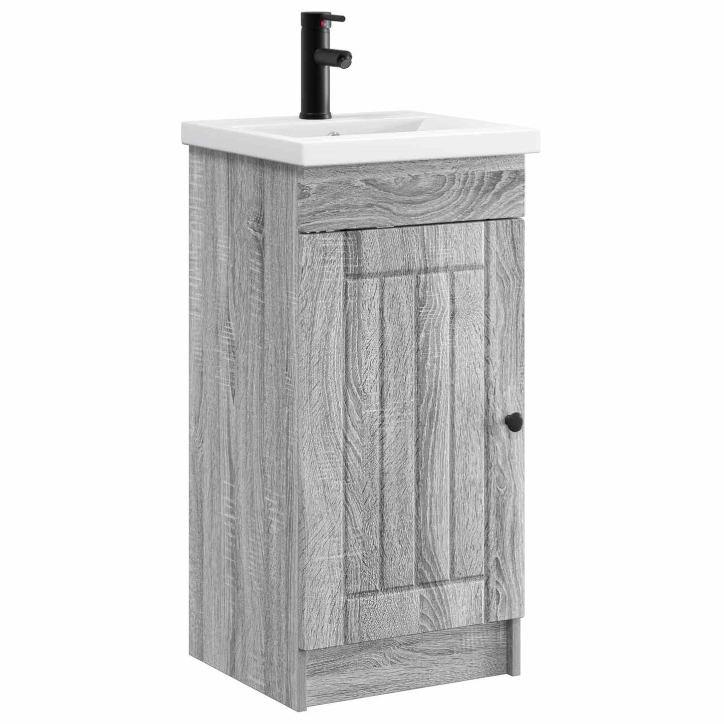 Mobile da bagno con lavabo Sonoma grigio 42 x 40 x 84,5 cm | homemem39