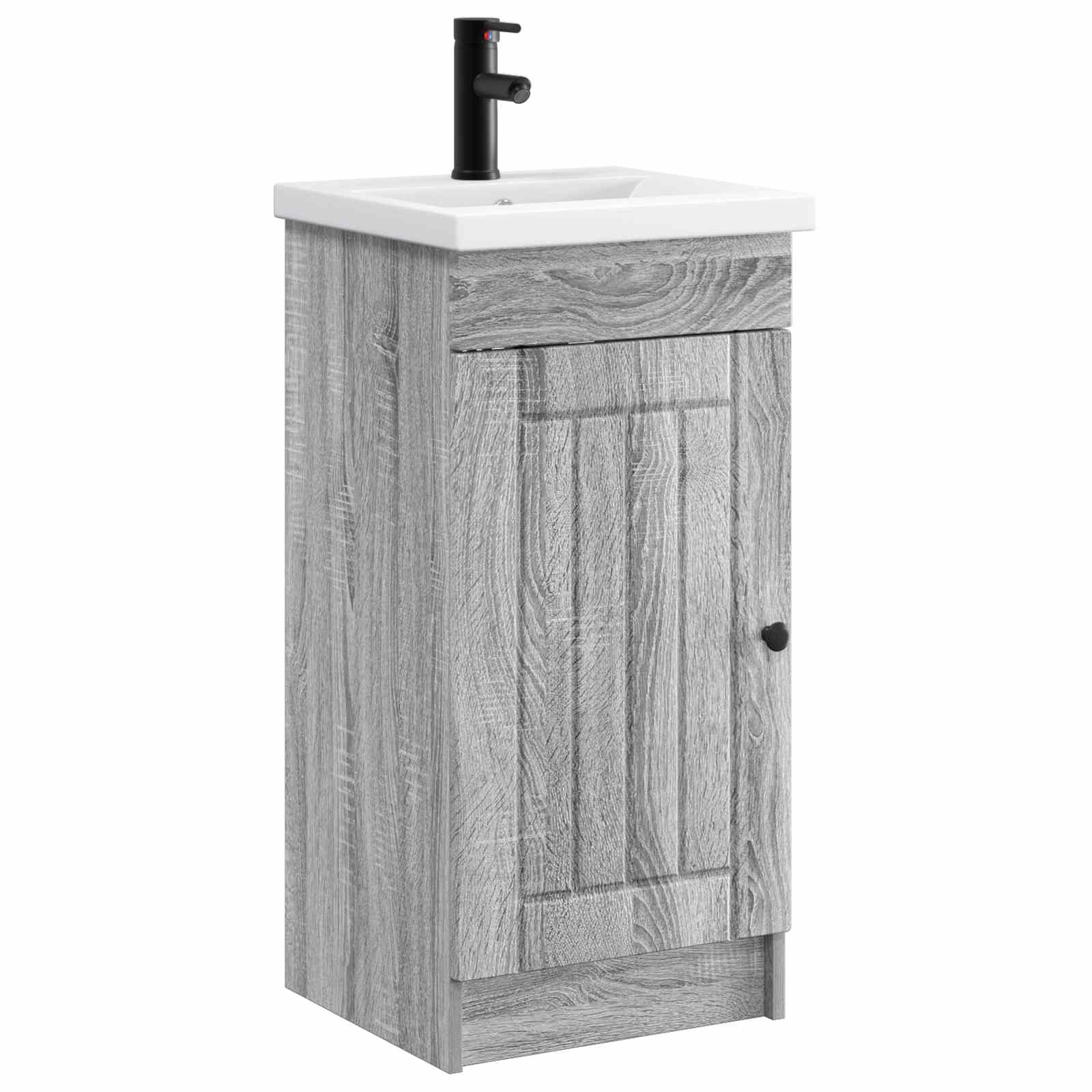 Mobile da bagno con lavabo Sonoma grigio 42 x 40 x 84,5 cm | homemem39