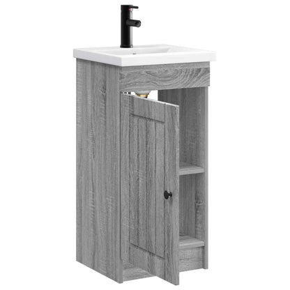 Mobile da bagno con lavabo Sonoma grigio 42 x 40 x 84,5 cm | homemem39