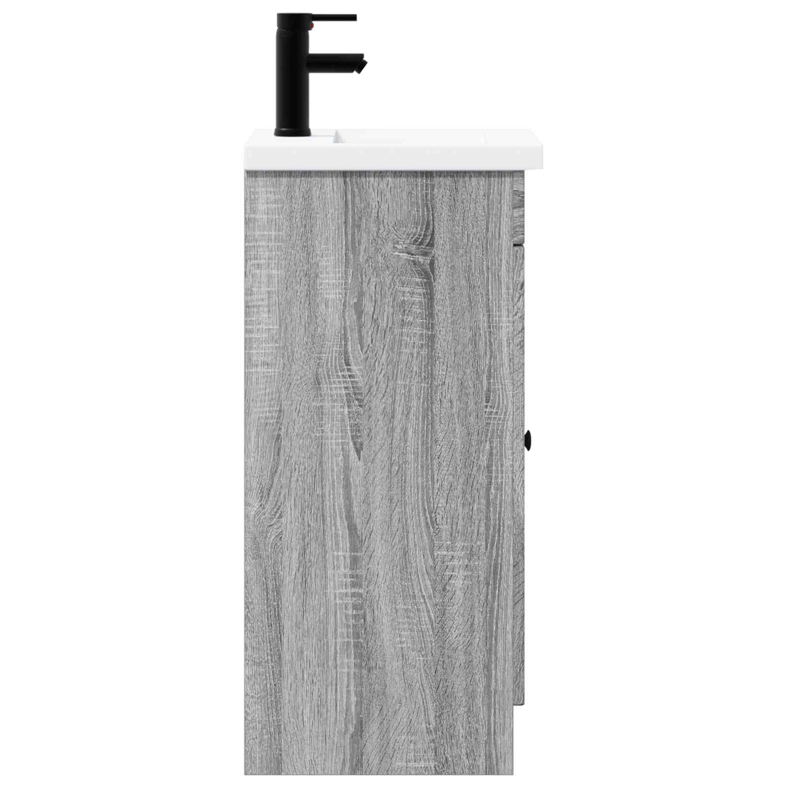 Mobile da bagno con lavabo Sonoma grigio 42 x 40 x 84,5 cm | homemem39