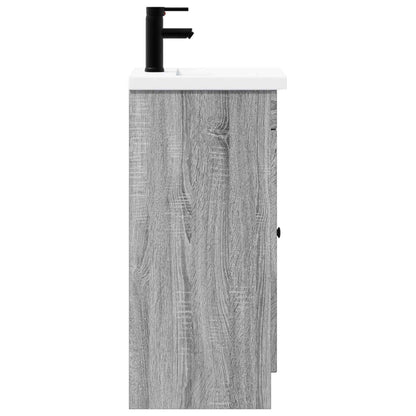 Mobile da bagno con lavabo Sonoma grigio 42 x 40 x 84,5 cm | homemem39