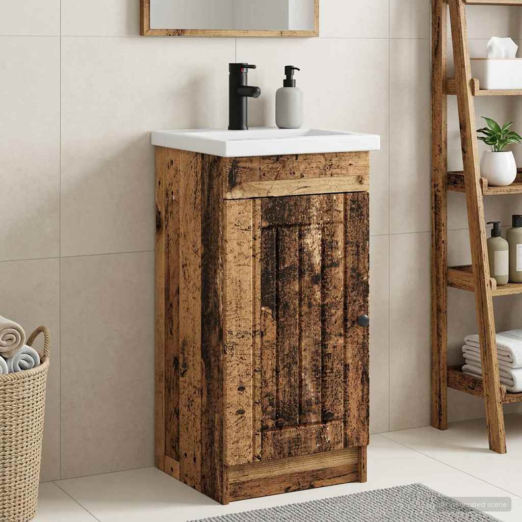 Mobile da bagno con lavabo Legno antico 42 x 40 x 84,5 cm | homemem39