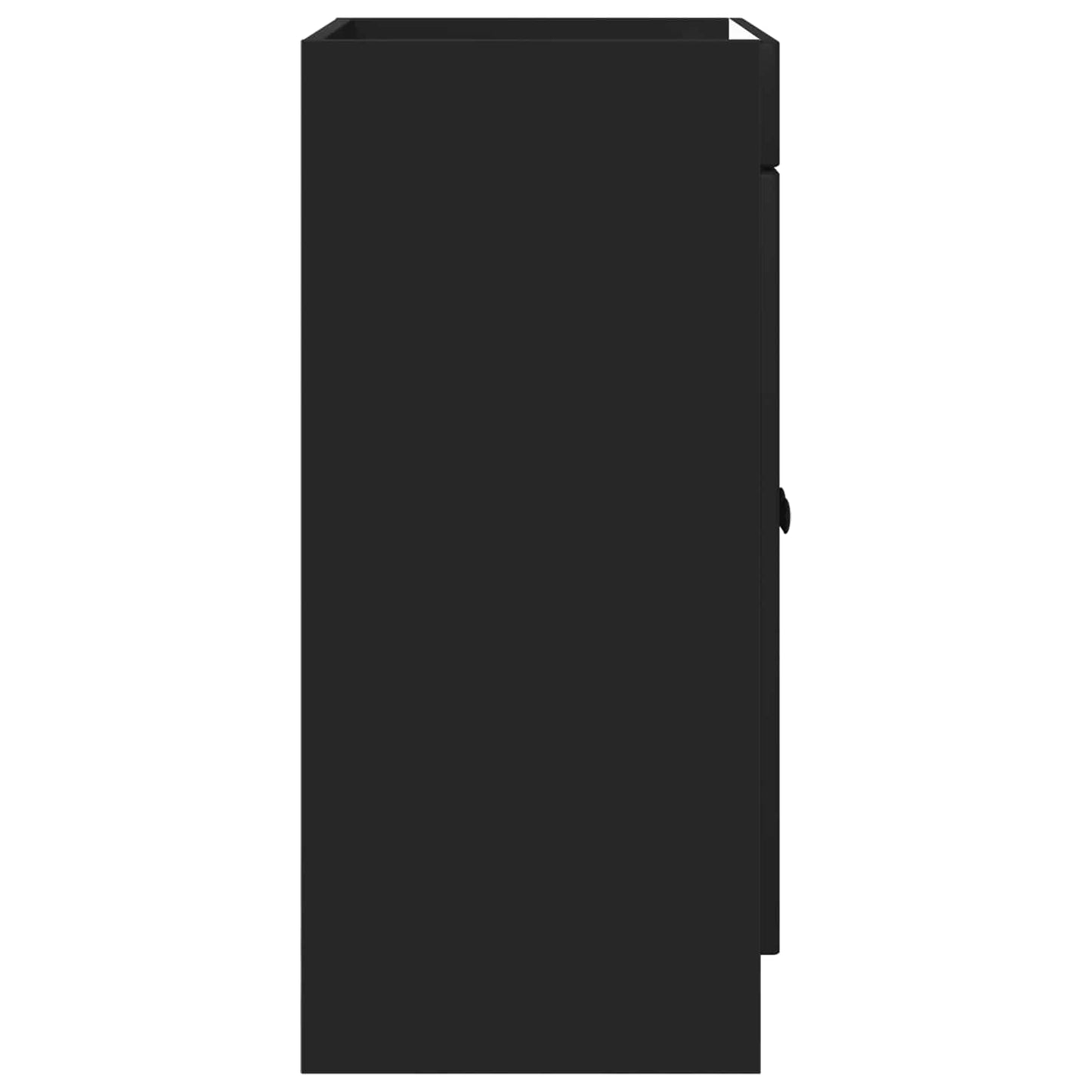 Mobiletto da bagno sotto il lavello Nero 56 x 37,5 x 81 cm | homemem39