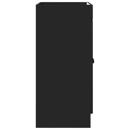 Mobiletto da bagno sotto il lavello Nero 56 x 37,5 x 81 cm | homemem39