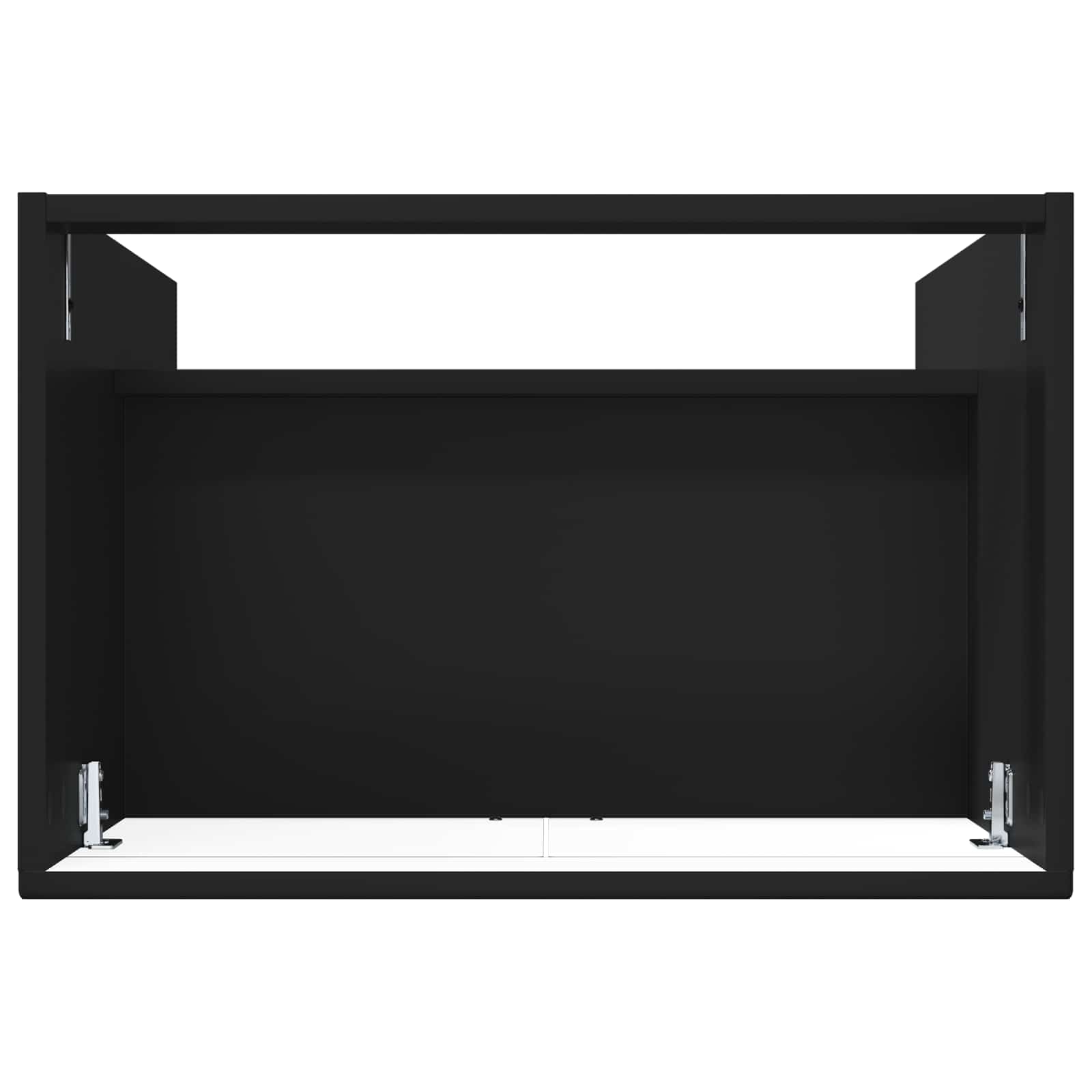 Mobiletto da bagno sotto il lavello Nero 56 x 37,5 x 81 cm | homemem39