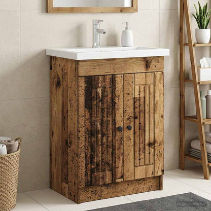Mobiletto da bagno sotto il lavello Legno antico | homemem39