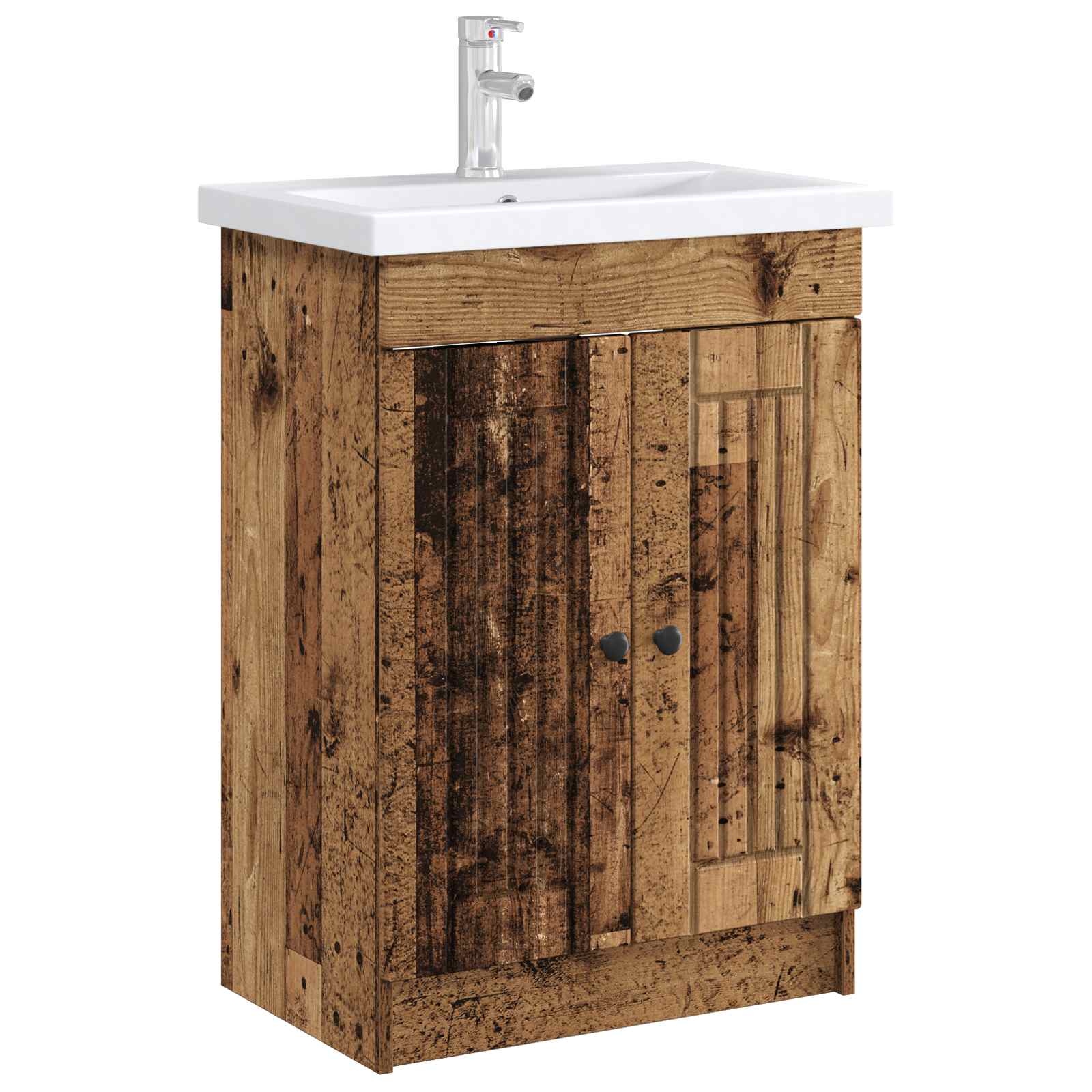 Mobiletto da bagno sotto il lavello Legno antico | homemem39