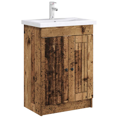 Mobiletto da bagno sotto il lavello Legno antico | homemem39