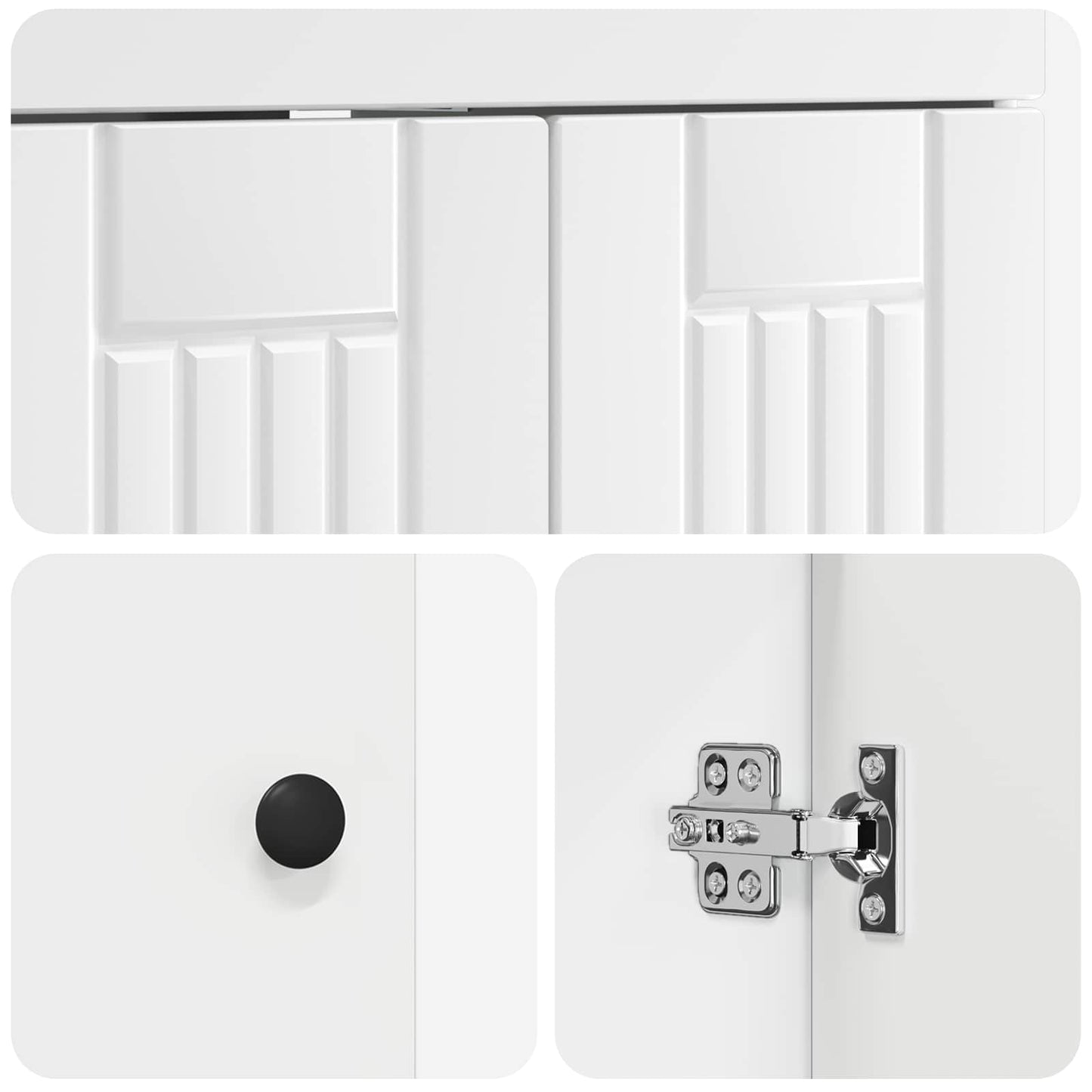 Mobiletto da bagno sotto il lavello Bianco 78,5 x 37,5 x 81 cm | homemem39