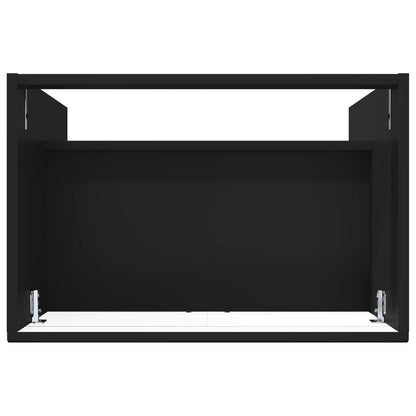 Mobiletto da bagno sotto il lavello Nero 78,5 x 37,5 x 81 cm | homemem39