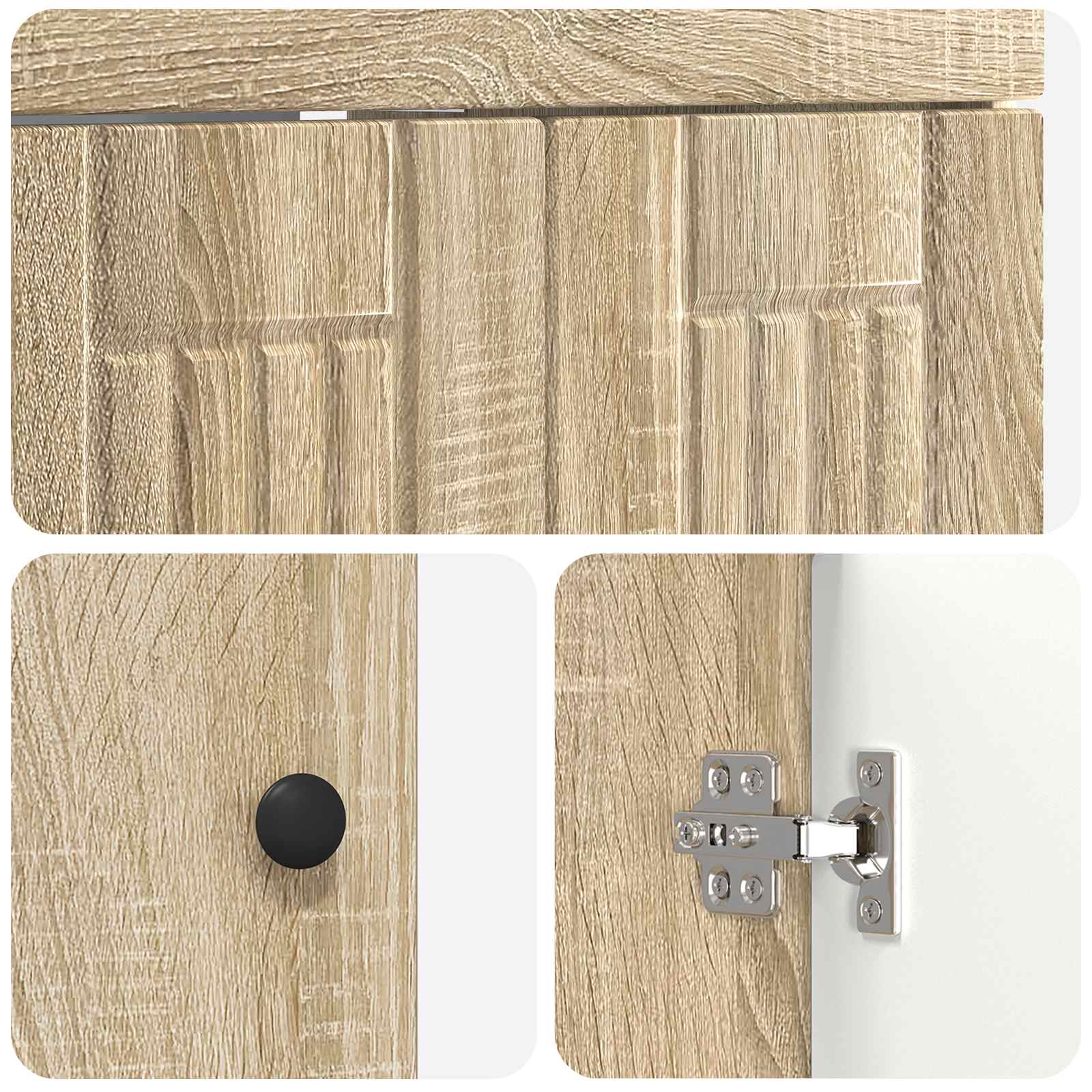 Mobiletto da bagno sotto il lavello Rovere Sonoma | homemem39