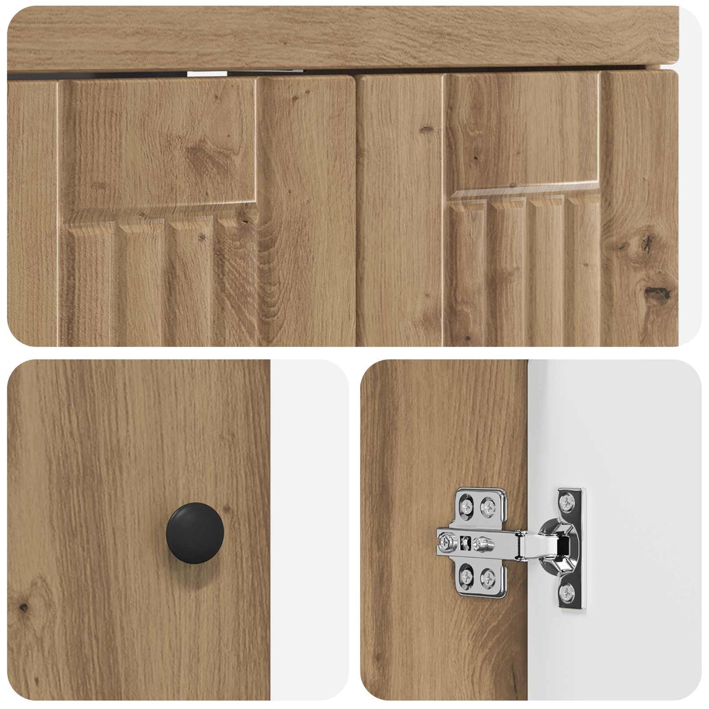 Mobiletto da bagno sotto il lavello Rovere Artigianale | homemem39
