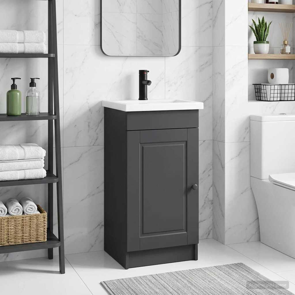 Mobile da bagno con lavabo Nero 42 x 40 x 84,5 cm | homemem39