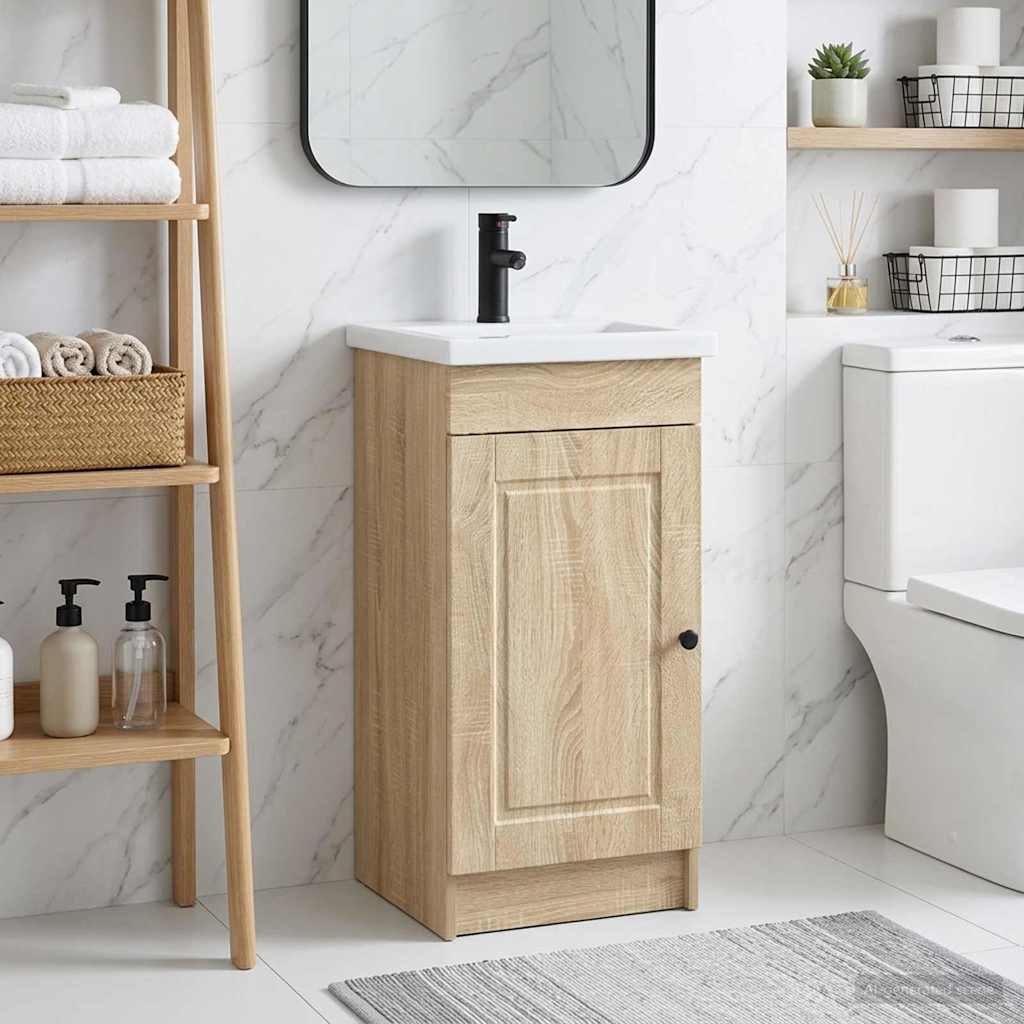 Mobile da bagno con lavabo Rovere Sonoma 42 x 40 x 84,5 cm | homemem39