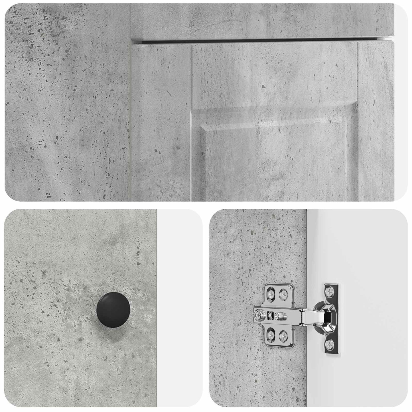 Mobile da bagno con lavabo Grigio Cemento 42 x 40 x 84,5 cm | homemem39