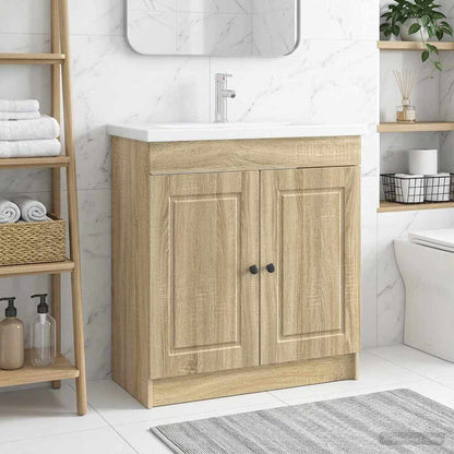 Mobiletto da bagno sotto il lavello Rovere Sonoma | homemem39
