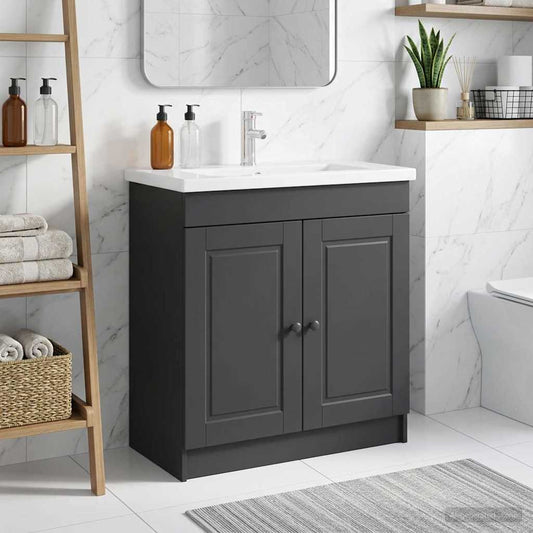 Mobiletto da bagno sotto il lavello Nero 78,5 x 37,5 x 81 cm | homemem39
