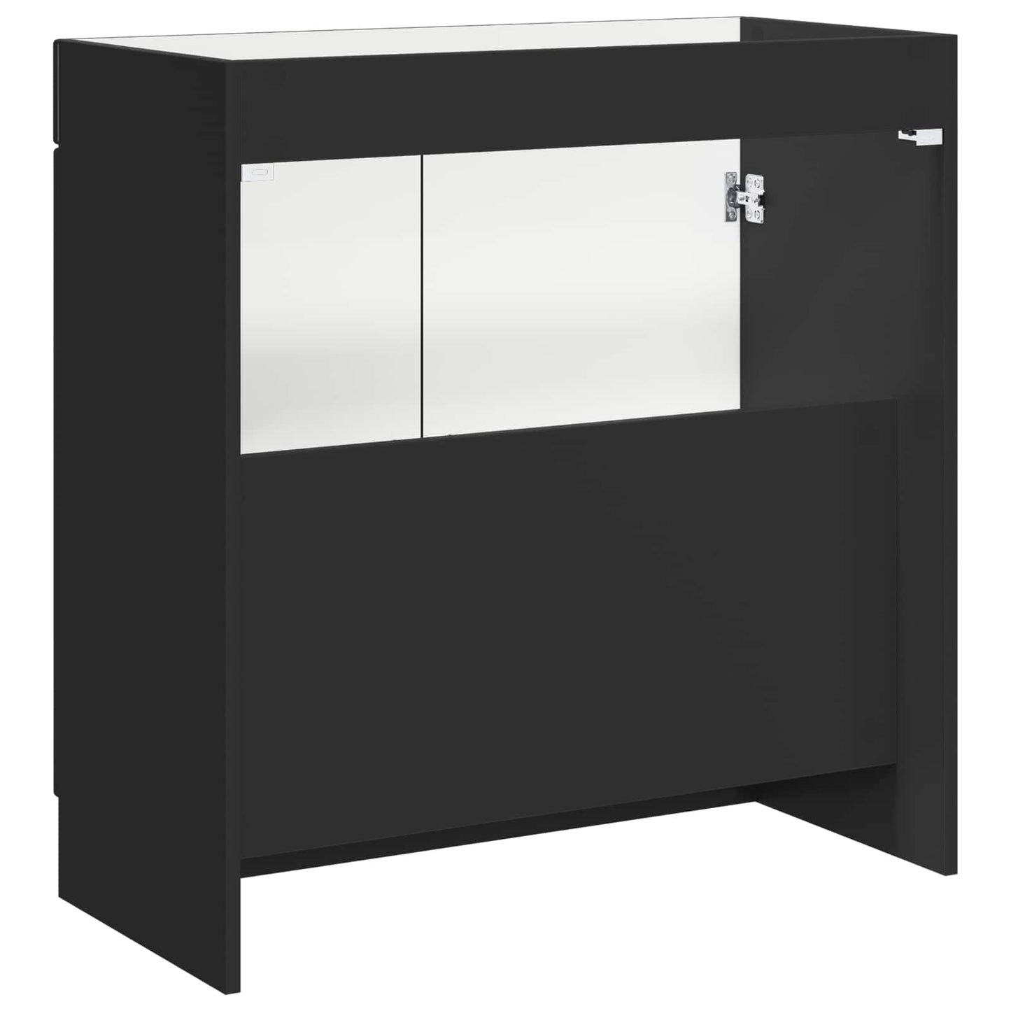 Mobiletto da bagno sotto il lavello Nero 78,5 x 37,5 x 81 cm | homemem39