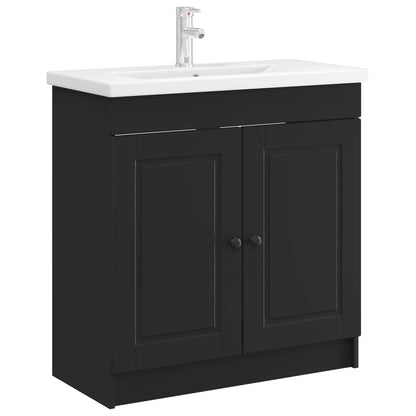 Mobiletto da bagno sotto il lavello Nero 78,5 x 37,5 x 81 cm | homemem39