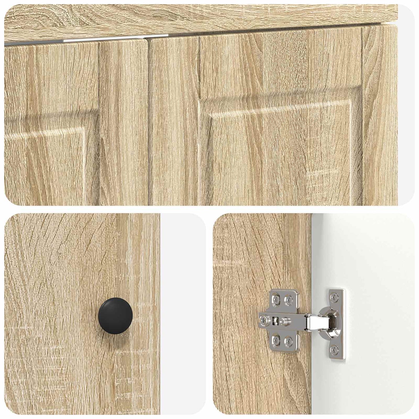 Mobiletto da bagno sotto il lavello Rovere Sonoma | homemem39