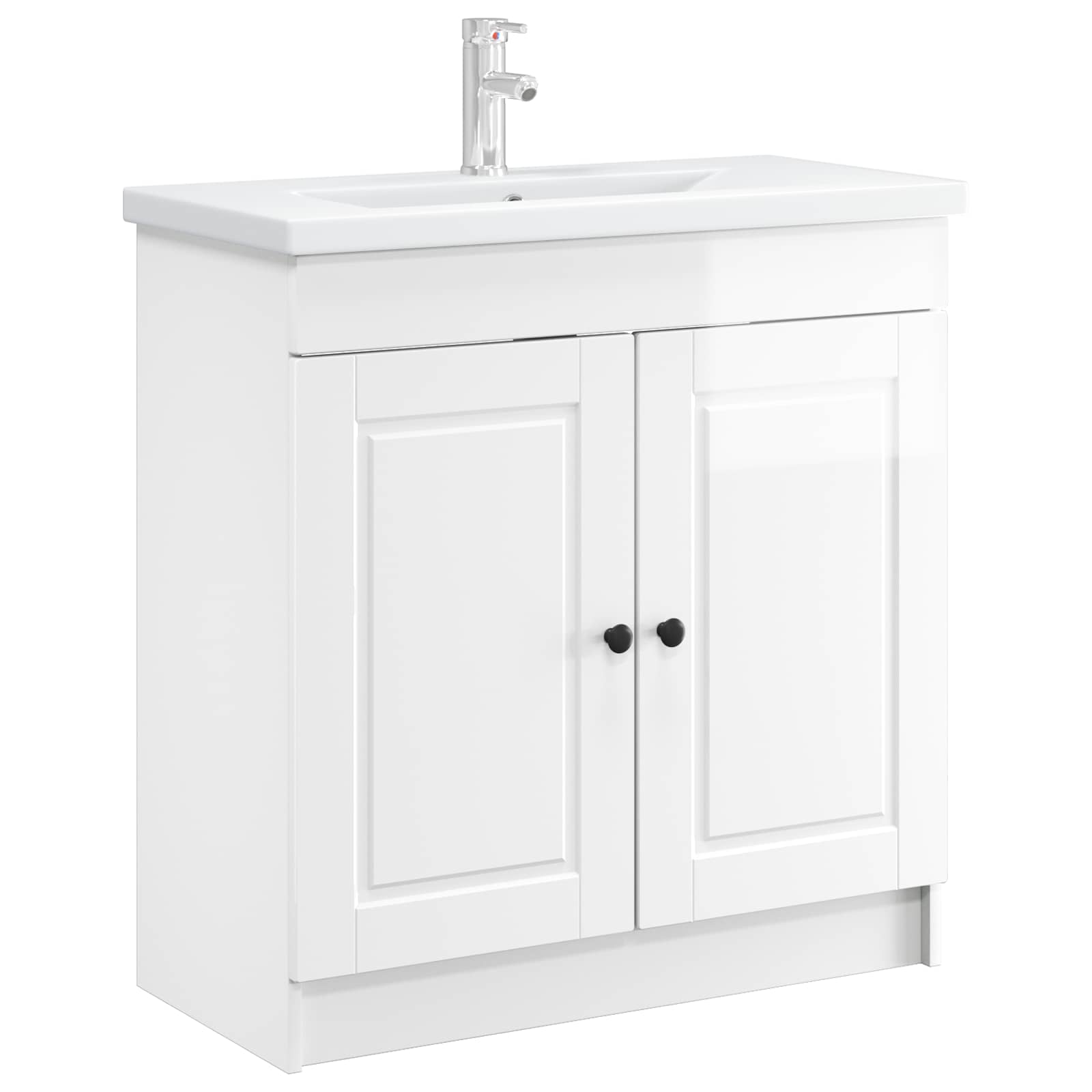 Mobiletto da bagno sotto il lavello Bianco Lucido | homemem39